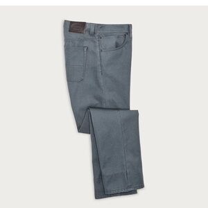 Filson Dry Tin Cloth 5-Pocket Pants Raven Gray Cotton Duck Canvas Gorpcore-38x32